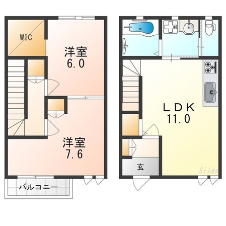 三国ヶ丘residence　E棟の物件間取画像